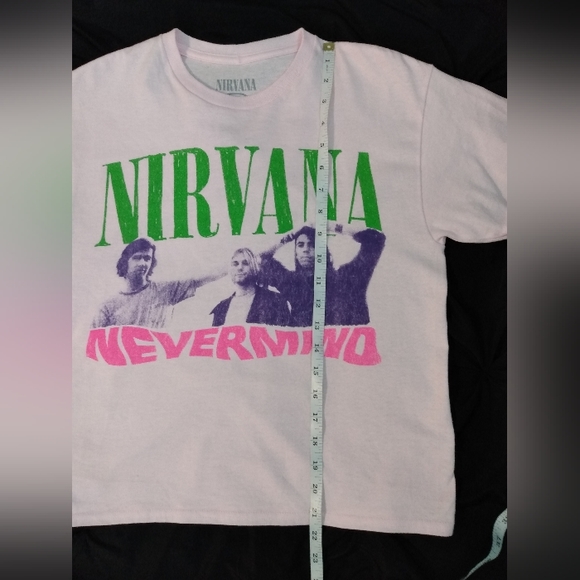 UO - Nirvana Alexa Baby Tee in Pink - Picture 7 of 11